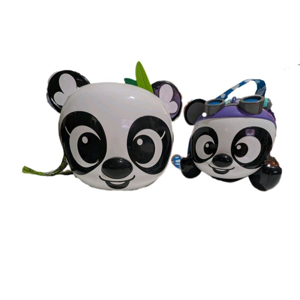 Everland Korea Panda World Popcorn Bucket Crossbody Lot of 2 W/ Straps Kawaii